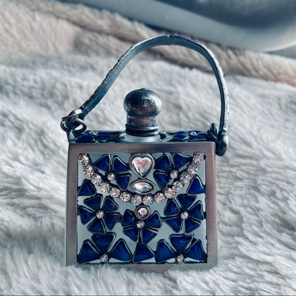 crystal jeweled handbag perfume bottle
